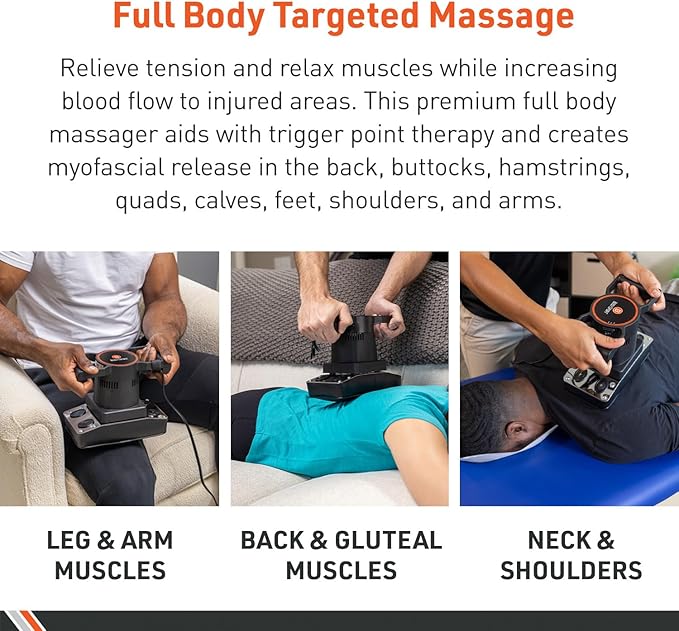 Body Sport Therapeutic Dual Speed Professional Vibrating Massager for Pain & Aching Muscle Relief – High-Powered, Effective, Chiropractic Myofascial Release Tool