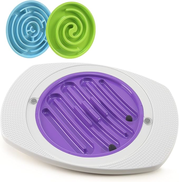 Balance Board with Maze for Kids, 20 inch Labyrinth Wobble Board Rocking Seesaw Sensory Training with 2 Balls & 2 Replacement Labyrinth Disks, Non-Slip Pedals Indoor Outdoor for Boys Girls