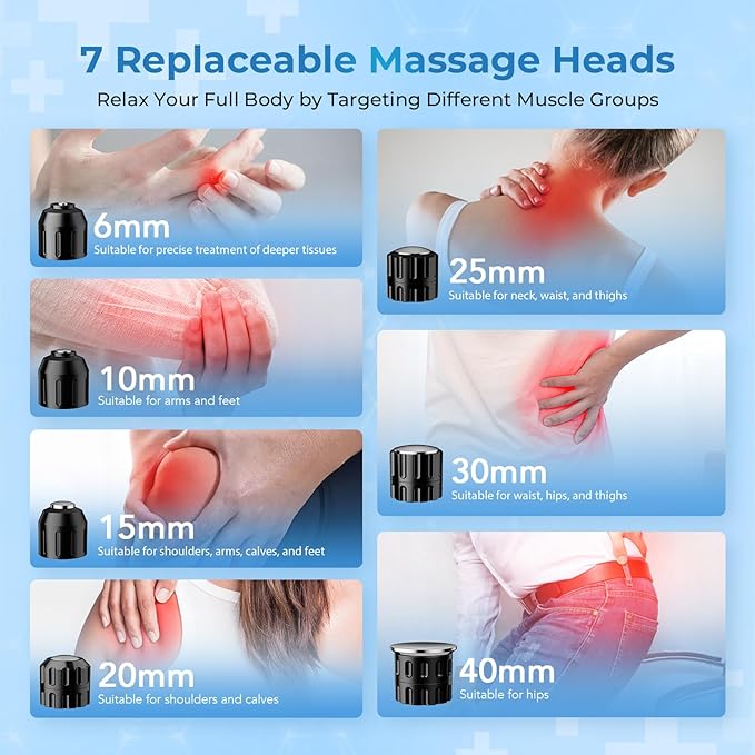 2025 New Upgraded Shockwave Therapy Machine, Extracorporeal Shock Wave Therapy Device for Pain Relief,Muscle and Bone Tissue Regeneration, ESWT Shock Wave Therapy Machine for Home & Institution Use