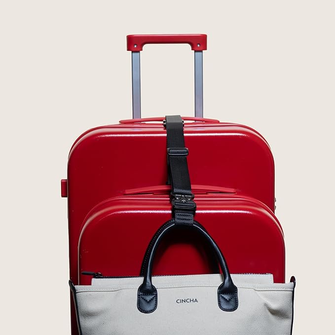 Cincha Add A Bag Luggage Strap Connectors - Connect Multiple Suitcases and Bags - Airport Travel Accessories - As Seen on Shark Tank - 2pcs (Jet)