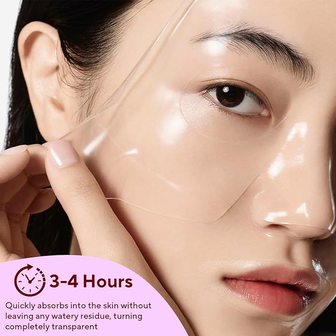 Bio-Collagen Real Deep Mask, 8 Pack Overnight Hydrating Face Mask for All Skin Types,Original Hydrating Collagen Face Mask