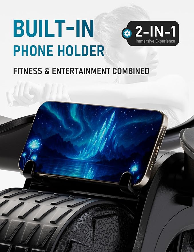 Ab Roller Wheel with Timer & Knee Mat, Home Workout Auto Rebound Abdominal Wheel with Elbow Support - Core Workout Equipment for Strengthening Abs, Home Gym Exercise for Women & Men