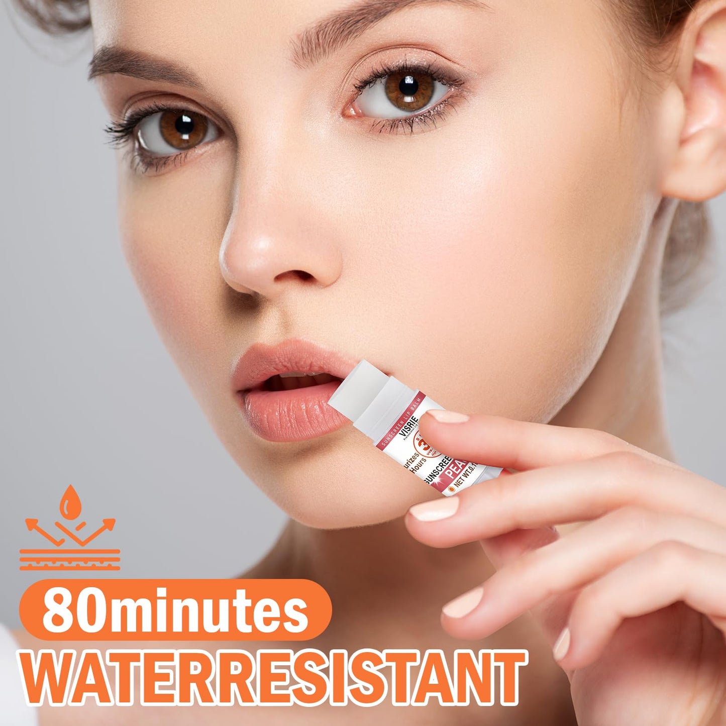 VISRIE SPF 30 Sunscreen Lip Balm, SPF Lip Balm Bulk 20 Count, Broad Spectrum UVA/UVB Lip Sunscreen with Vitamin E and Coconut Oil- 10 Flavors