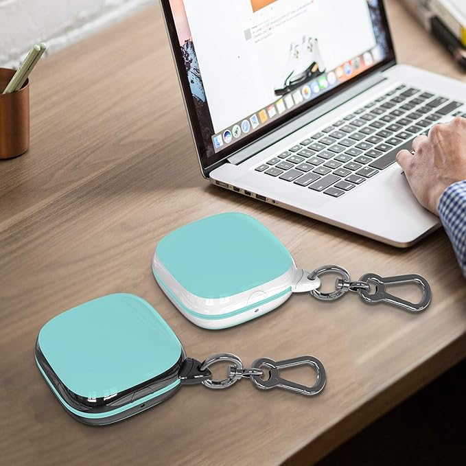 Compatible Powerbeats Pro Case Cover, Full Protective Shockproof Anti-Slip Silicone Case for Beats Powerbeats Pro 2019 (Black Edge+Light Green)