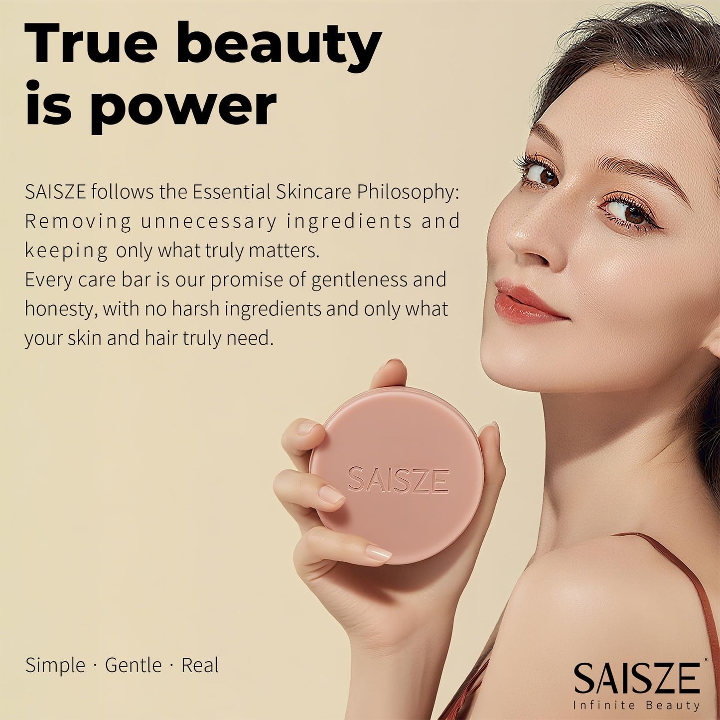 SAISZE Rice Water Shampoo Bar and Conditioner Set for Hair Soft and Strengthening, 2 Bars