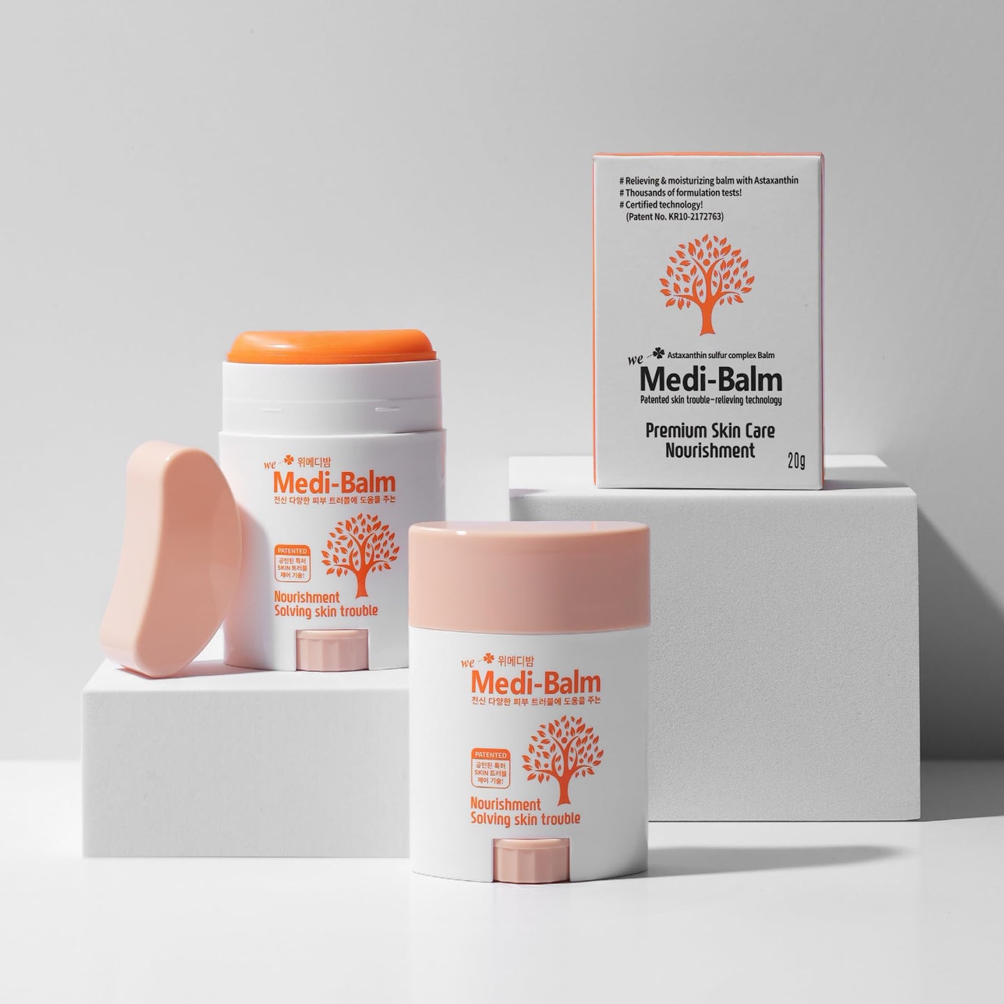 Astaxanthin Multi-Care Balm Stick – Soothing & Moisturizing for Dry, Sensitive Skin | Safe for Babies, Kids & Adults | Natural, Steroid-Free | wemedibalm (20g / 0.70 oz)