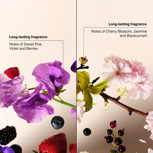 Suave Antiperspirant Deodorant for Women, Wild Cherry Blossom + Sweet Pea & Violet Variety 4-Pack – Anti-Staining Invisible Solid Sticks, Talc-Free, 2.6 Oz Ea