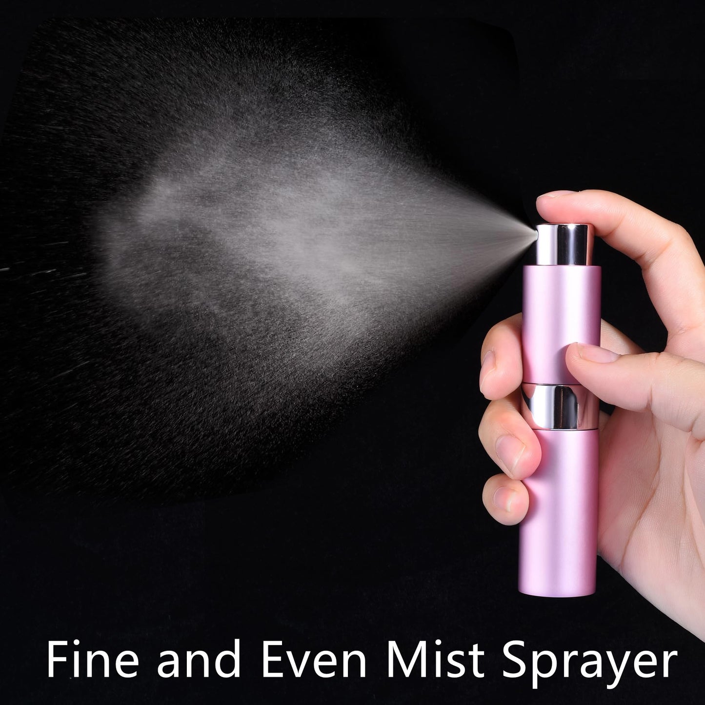 Yikimyfo 5 Pcs Travel Size Perfume Atomizer, 10ml/0.34oz Refill Bottle Mini Cologne Spray Bottle Refillable Perfume Bottle for Travel and Party with Tool