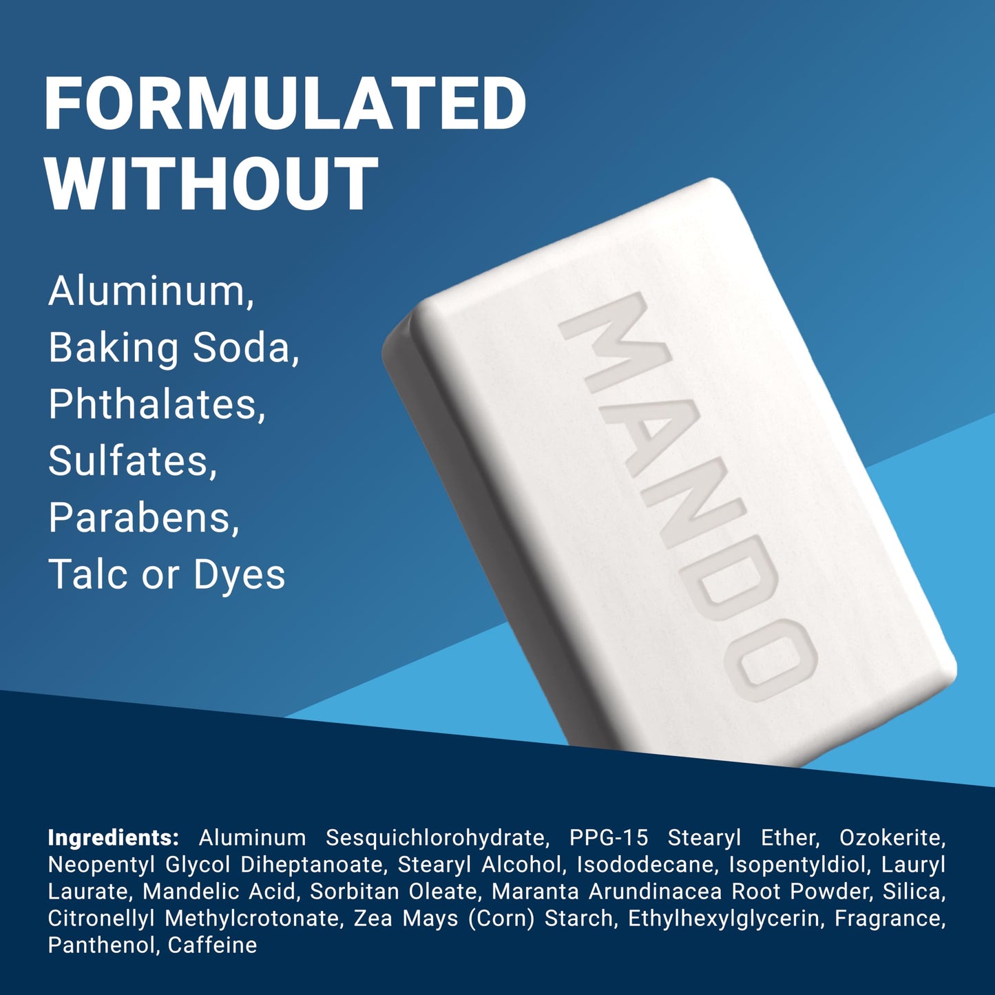 Mando Shampoo Bar - All in One Natural Shampoo Bar for Men - Cleanses and Moisturizes Hair, Beard and Body - Paraben & Sulfate Free - Biodegradable Formula - 5 Ounce - Pro Sport