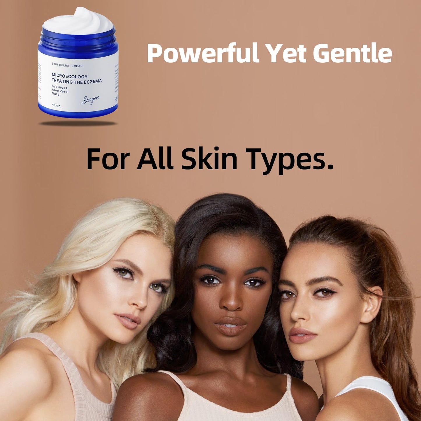 Natural Organic Eczema Soothing Cream Made With Sea Moss Aloe Vera, Oats! Sensitive Skin Dry Skin Hydrating Comfort Moisture Fragrance Free Skin care