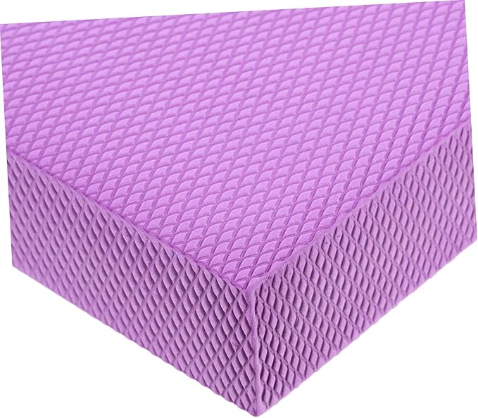 BESPORTBLE Portable Purple Tpe Balance Cushion Non Slip Stability Trainer Pad for Physical Therapy Yoga Core Strength and Mobility Exercises