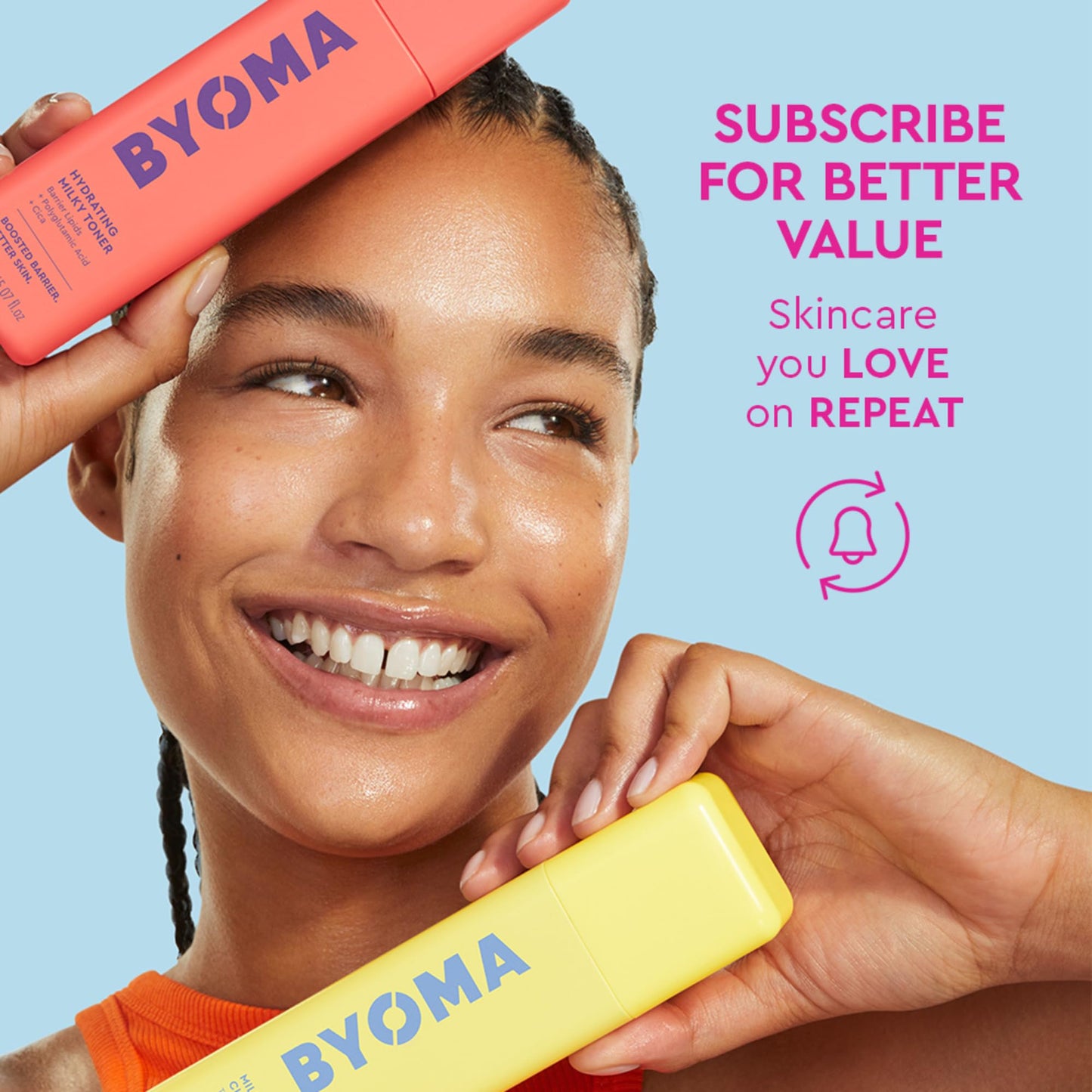 BYOMA So Hydrating Set - Barrier Repair Skincare Set - Creamy Jelly Cleanser, Hydrating Face Serum & Ceramide Face Moisturizer for Dry Skin - Anti Wrinkle, Alcohol Free Skin Care - 30ml, 15ml, 15ml