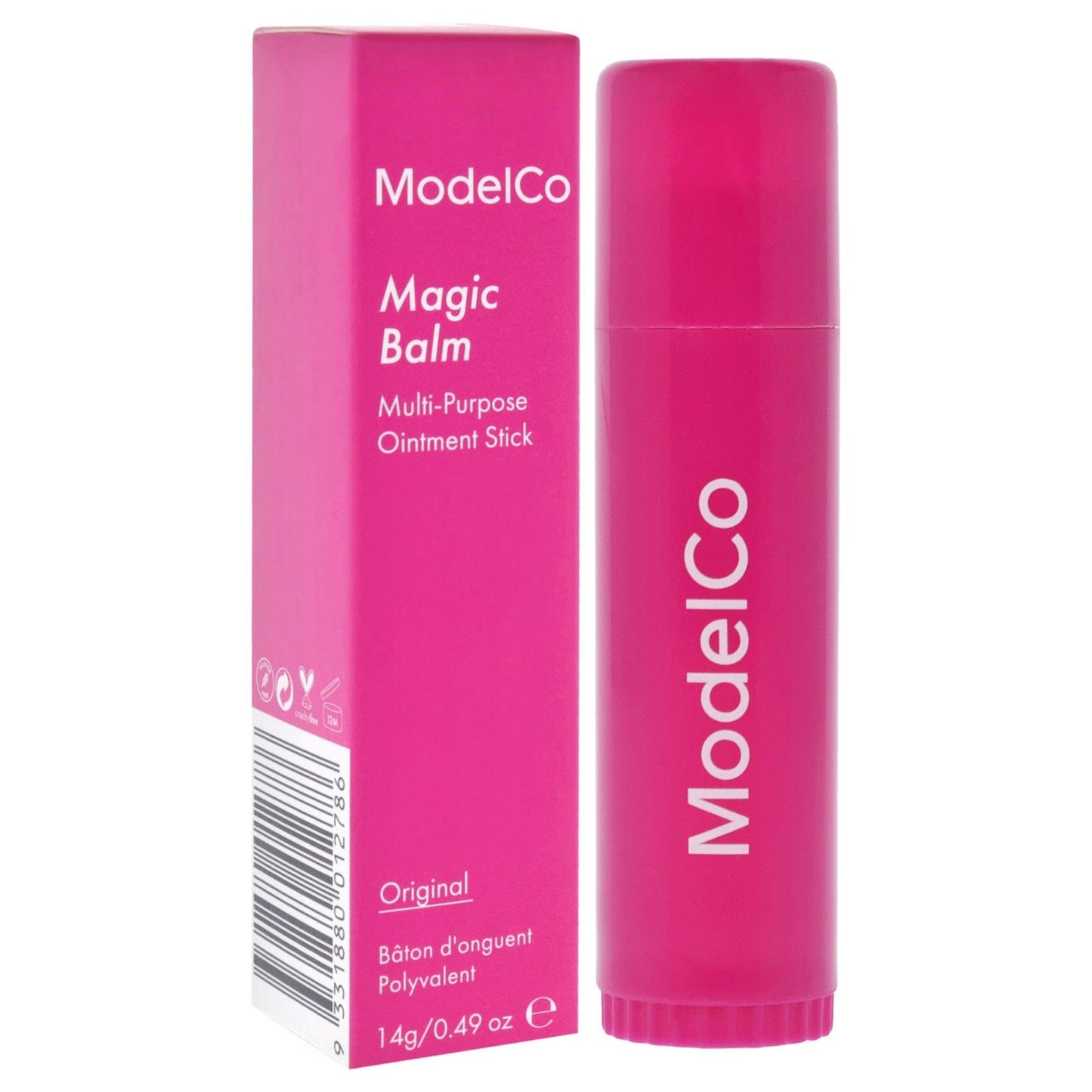 ModelCo Magic Balm - Glides On Effortlessly And Absorbs Instantly - Locks In Hydration For Hours - Multi-Purpose Tool - Lanolin Enriched Formula - Non-Greasy, Non-Sticky Formula - Original - 0.49 Oz
