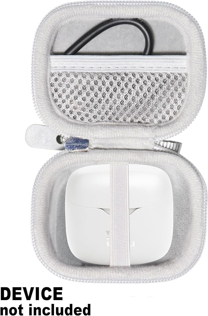 Alltravel Earbuds Case for Tune Flex True Wireless Noise Cancelling Earbuds (White)
