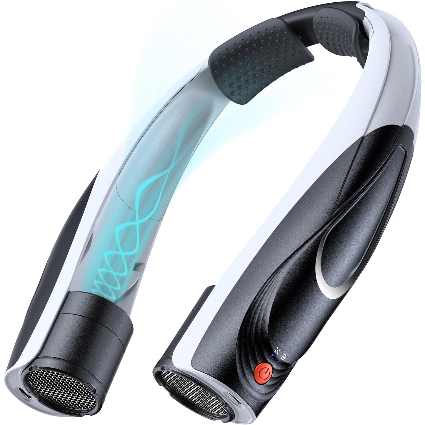 Tenvolti Portable Neck Fan- Hands Free Personal Fan, 6 Speeds 6000mAh Long-Lasting Battery Faster Cooling, USB-C Rechargeable, 360° Airflow, Quiet Gifts for Women Men Office Travel Outdoor