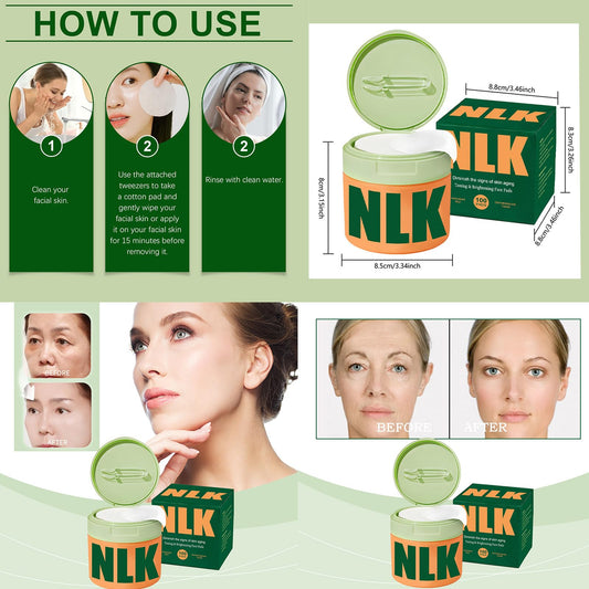 Korean Skincare Toner Pads – Anti-Aging Facial Pads for Dark Spots & Wrinkles – Hydrating Treatment with Snail Mucin, Centella & Niacinamide – 100 Count with Tweezers