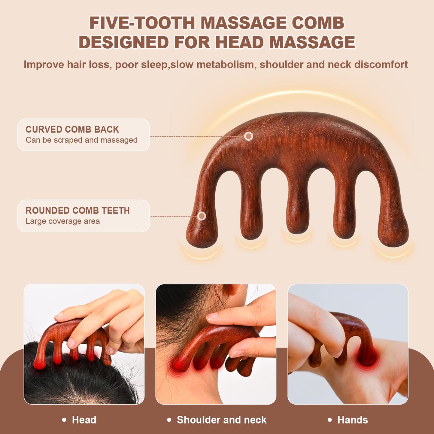 3-in-1 Wood Therapy Massage Tools Wooden Gua Sha Lymphatic Drainage Massager Body Sculpting Tools, Maderoterapia kit, Anti-Cellulite, Body Sculpting & Contouring