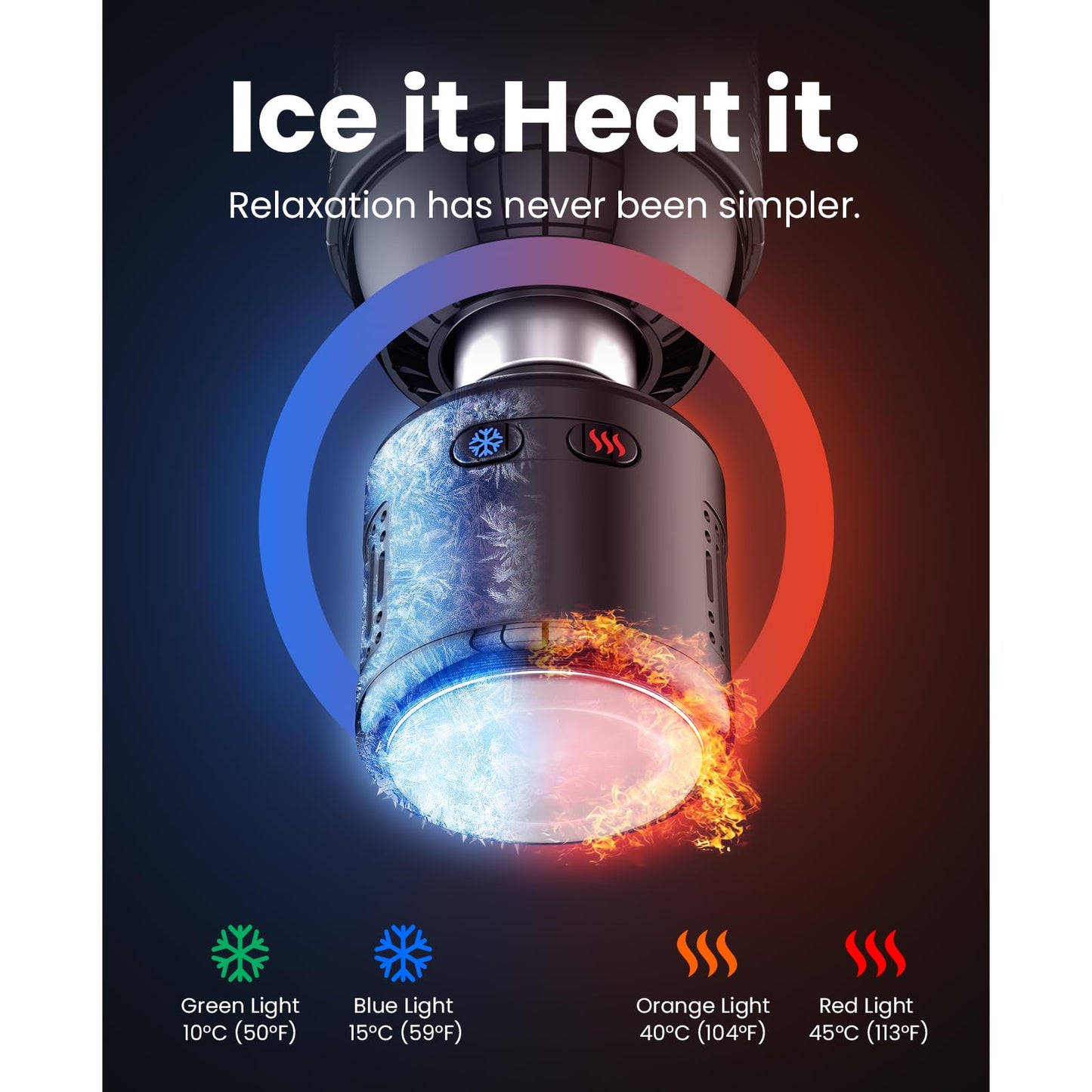 BOB AND BRAD T2 Pro Massage Gun with Heat and Cold, Deep Tissue Percussion Massager Gun, Muscle Massager, Electric Back Massagers for Professional Athletes Home Gym, FSA and HSA Eligible