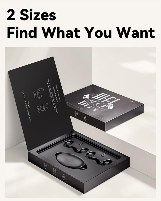 Ear Plugs for Sleeping - Noise Reduction Soft Silicone Earplugs, 2 Pairs Reusable Hearing Protection Earplugs for Noise Sensitivity, Sleep,Snore,Travel,Sound Reduction Noise Cancelling -(Black-Silver)