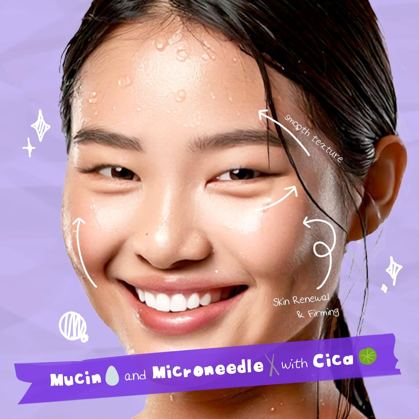 LALA SEOUL Daily Microneedle Serum "Angry Snail" – 92% Snail Mucin, Microneedle Shot 300, Cica Care, Hydration Serum, Glass Skin, Korean Beauty, 1.69 fl oz / 50ml