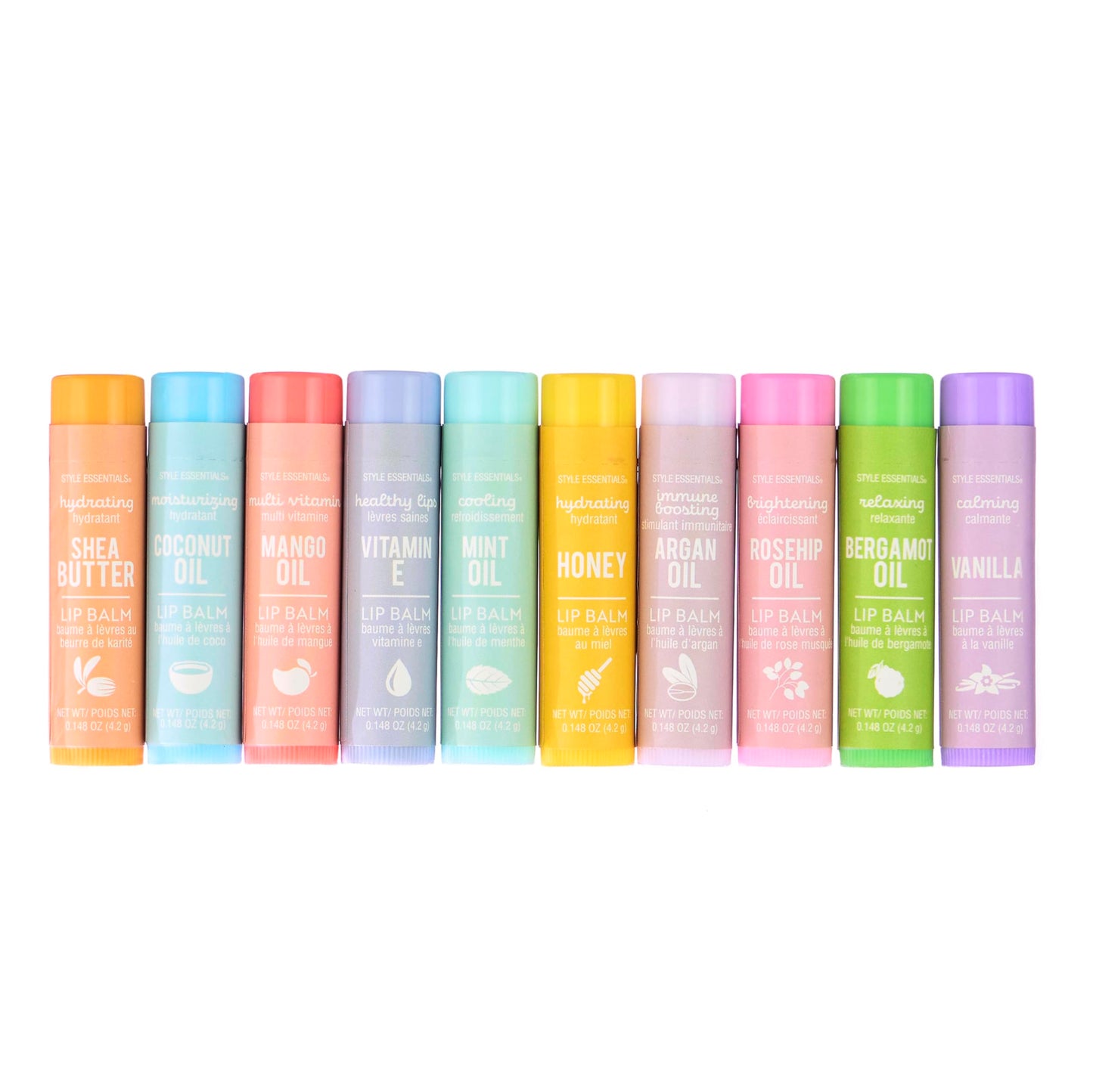 10pc Lip Balm Collection -Hydrating Lip Balms Infused- Enriched Lip Balm Set