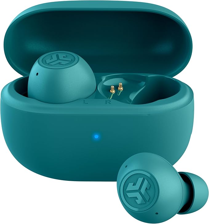 JLab Go Pop ANC True Wireless Earbuds & Charging Case, Teal, Active Noise Cancelling, 10mm Drivers, Dual Connect, Customize Your Sound with App, Be Aware Mode, Compact Fit, MEMS Microphone