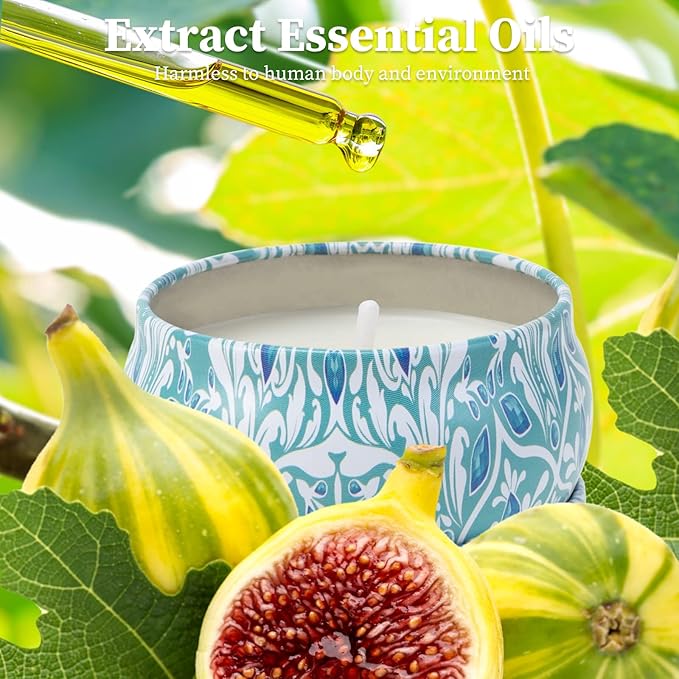 Scented Candles Gift Set 2 Pack 2.5 oz Relaxing Aromatherapy Candles for Home Scented, Stress Relief Candles Gifts for Women, Natural Soy Wax Candles Gift for for Her, Mom, Friends