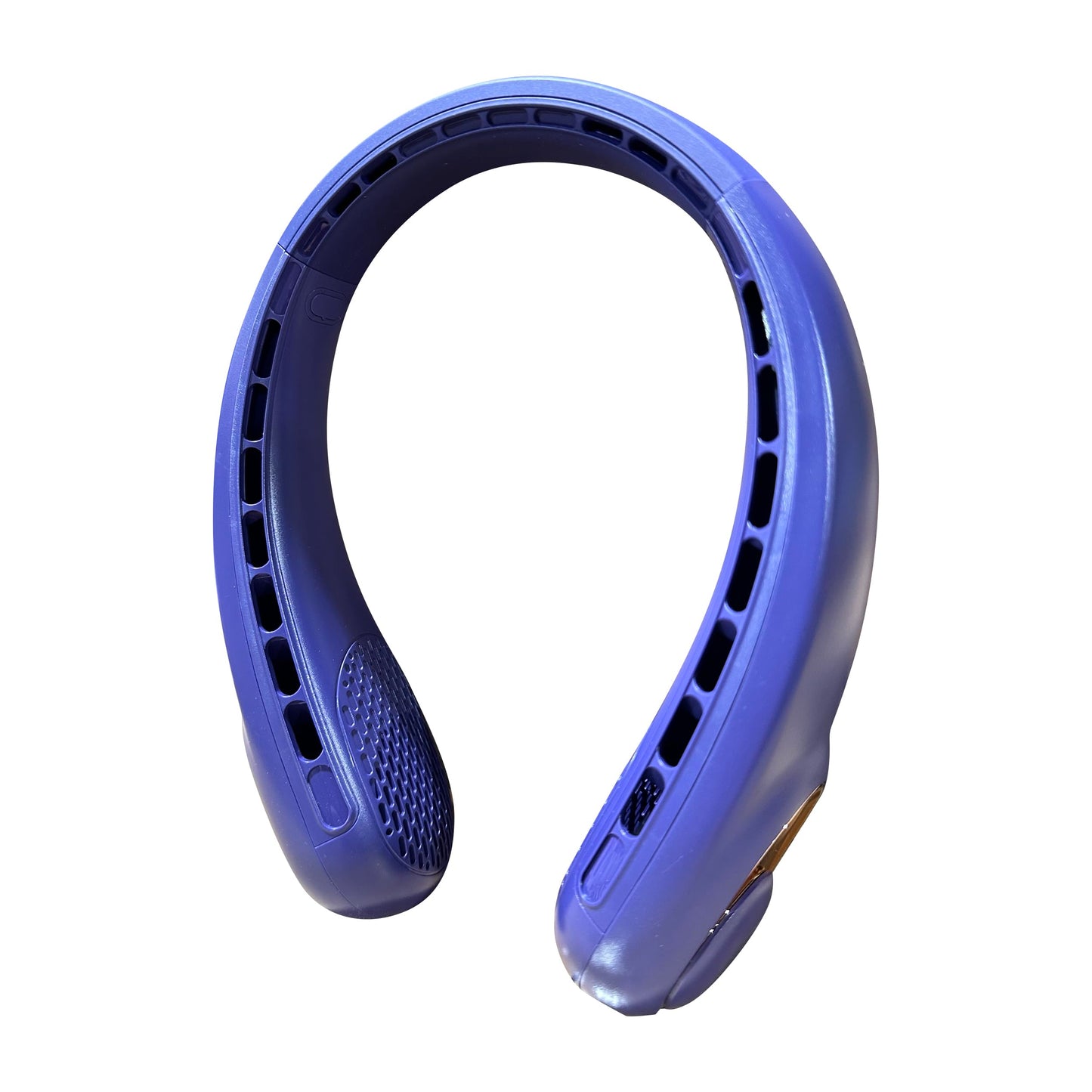 Sapphirem Portable Neck Fan 3 Speeds Mode Adjustable Stretchable Neck Fan Blow Air for Cooling Hand Free 4000mAh Rechargeable for Outdoor Sport Travel Gift Black (Purple)