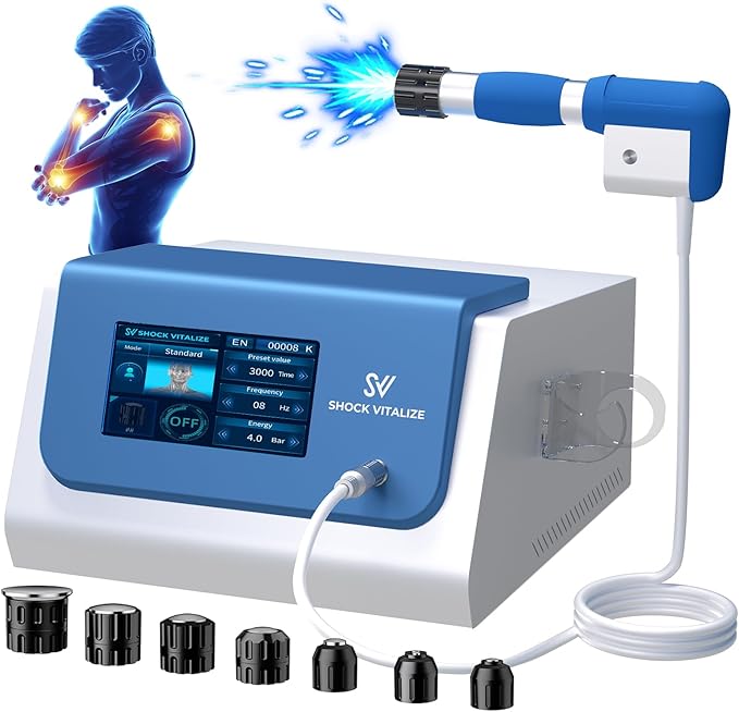 2025 New Upgraded Shockwave Therapy Machine, Extracorporeal Shock Wave Therapy Device for Pain Relief,Muscle and Bone Tissue Regeneration, ESWT Shock Wave Therapy Machine for Home & Institution Use