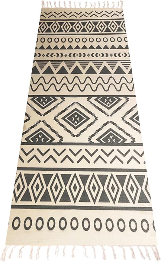 Cifupy Handmade Organic Yoga Mat made with Organic Cotton Yoga Mat - Non Slip Hand-Woven Foldable Yoga Rug Provides Excellent Comfort, Traction & Support for Indoor & Outdoor Use - 24 x 72 Inches