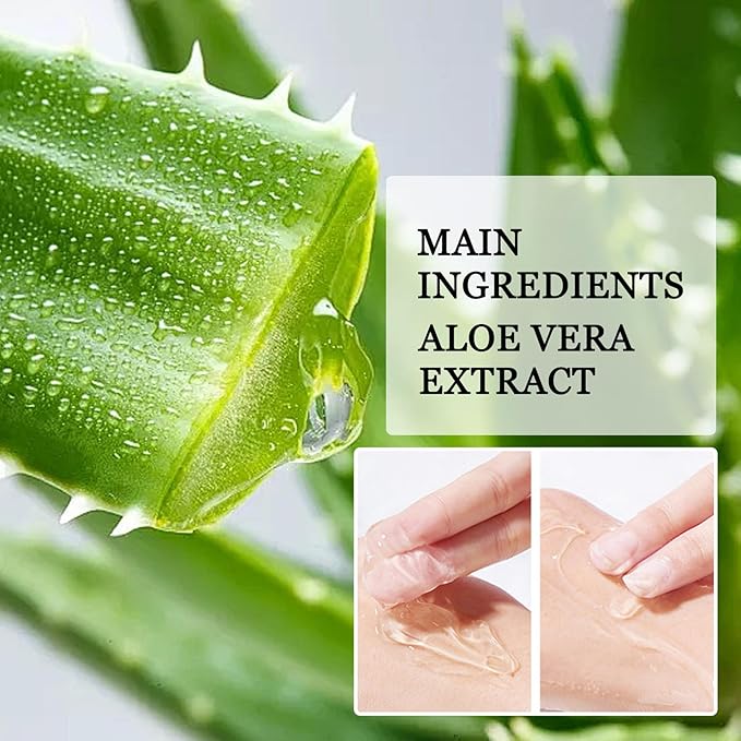16PCS Organic Aloe Vera Gel for Face,Moisturizing Pure Aloe Lotion,Hydrating Travel Size Vera Gel for After Sun Care,Lightweight Body After Sun Lotion,Natural Organic Face Moisturizer