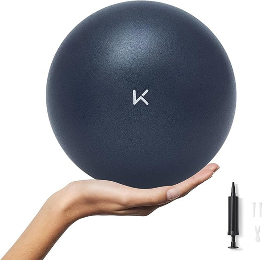 KEEP Pilates Small Exercise Ball Anti-Burst - Thickened Yoga Ball With Pump for Physical Therapy, Fitness, Workout, and Core Strength