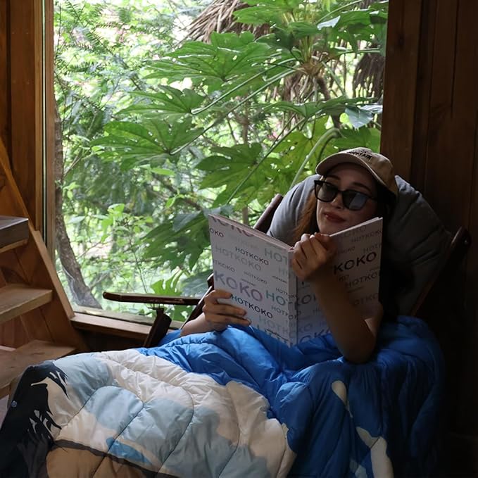 Camping Blanket,Puffy Lightweight Packable Outdoor Blanket for Camping,Traveling, Stadium, Hiking, Picnics