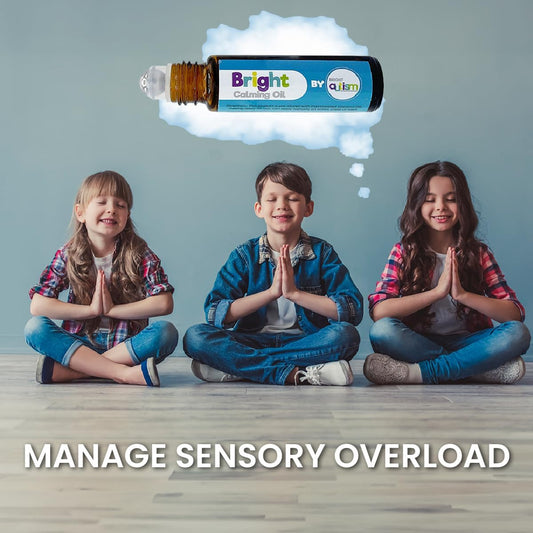 Bright Calming Oil by Bright Autism - Essential Kids Oil for Stress Relief - Natural Sleep Aid, Gentle Organic Blend Roll-On 10ml - Great Addition to Your Kids Sleep Routine.