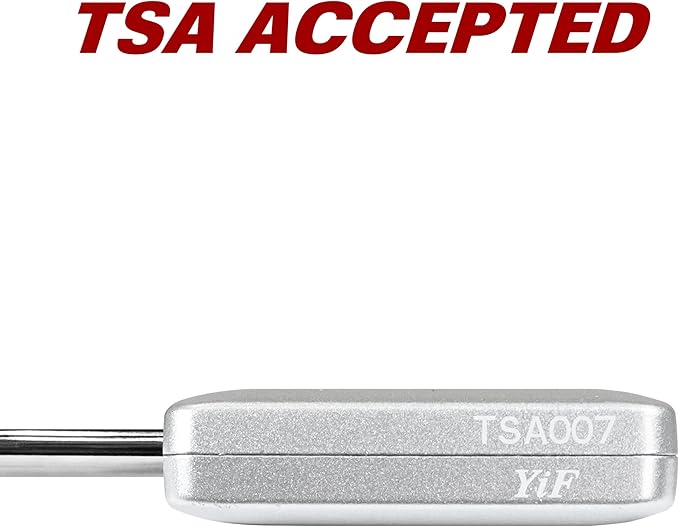 BV TSA Accepted Luggage Travel Lock, Set-Your-Own Combination Lock for School Gym Locker, Luggage Suitcase Baggage Locks, Filing Cabinets, Toolbox, Case (Silver, 2 Pack)