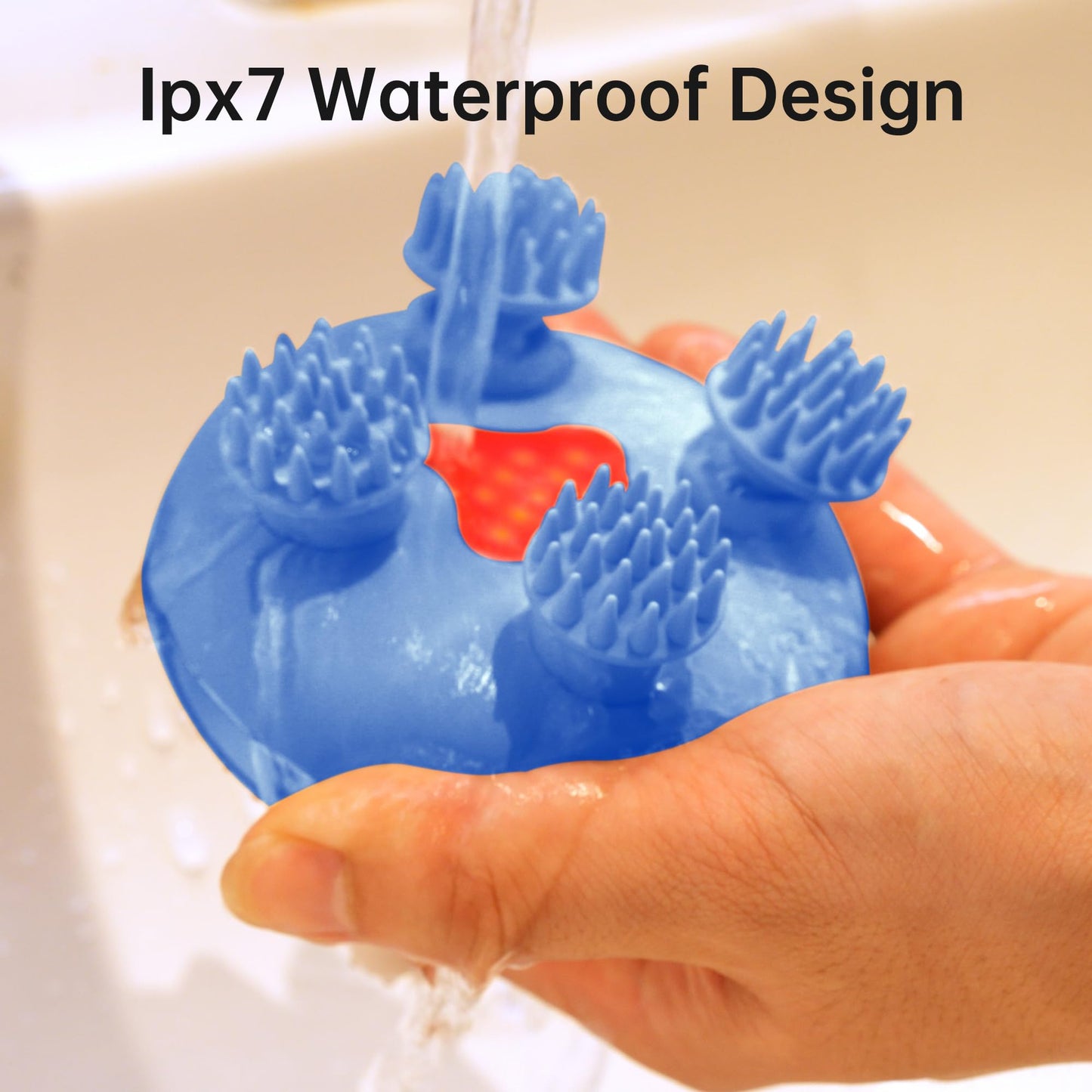 COMFIER Cordless Scalp Massager Hair Growth with 3 kneading Modes,Waterproof Head Massage with 8 Claws for Deep Cleansing,Body Cat Head Scratcher,Gift for Women