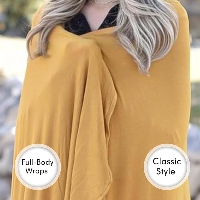 K E L O R Luxury Cooling Travel Blanket - Stretchy, Lightweight Soft & Breathable Shawl Wraps for Women