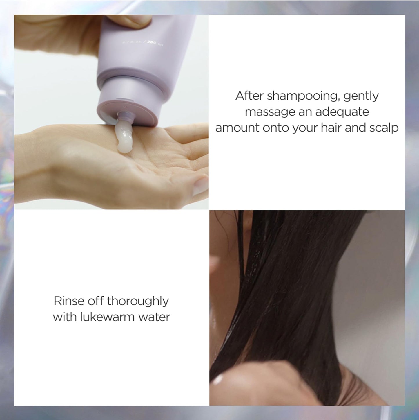 AYUNCHE Derma Calming Vegan Shampoo 1.76oz + Hair Mask 1oz Mini Kit [For Dry & Sensitive Scalp] | Gentle Hydrating Scalp Care | Strengthen Scalp Barrier | Korean Salon Brand