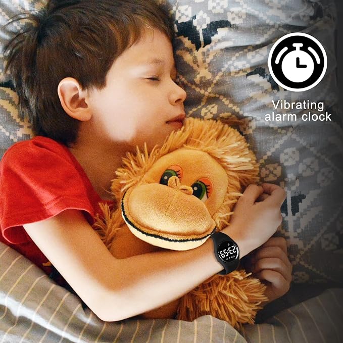 Kids Watches for Girls Boys Digital Sport Watch with Step Counter Pedometer Vibration Alarm Clock, No App Waterproof Fitness Tracker Kids Watch Boys Girls Teens Students Ages 5-16