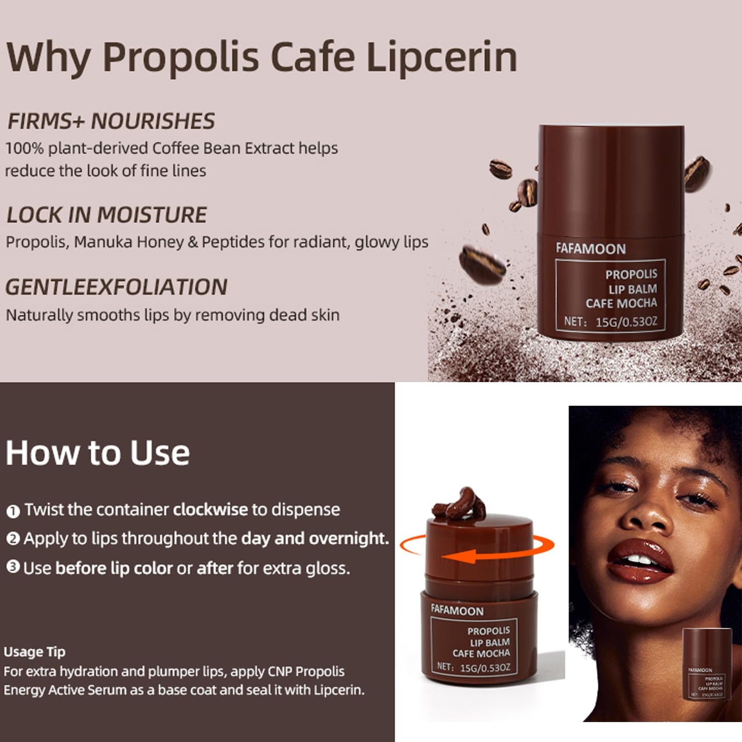 2 PCS Honey Lip Butter, Coffee Lip Butter, Moisturizing Lip Care, 12hrs Long-lasting Moisture, Hydrating Overnight Lip Balm & Mask, Korean Skin Care