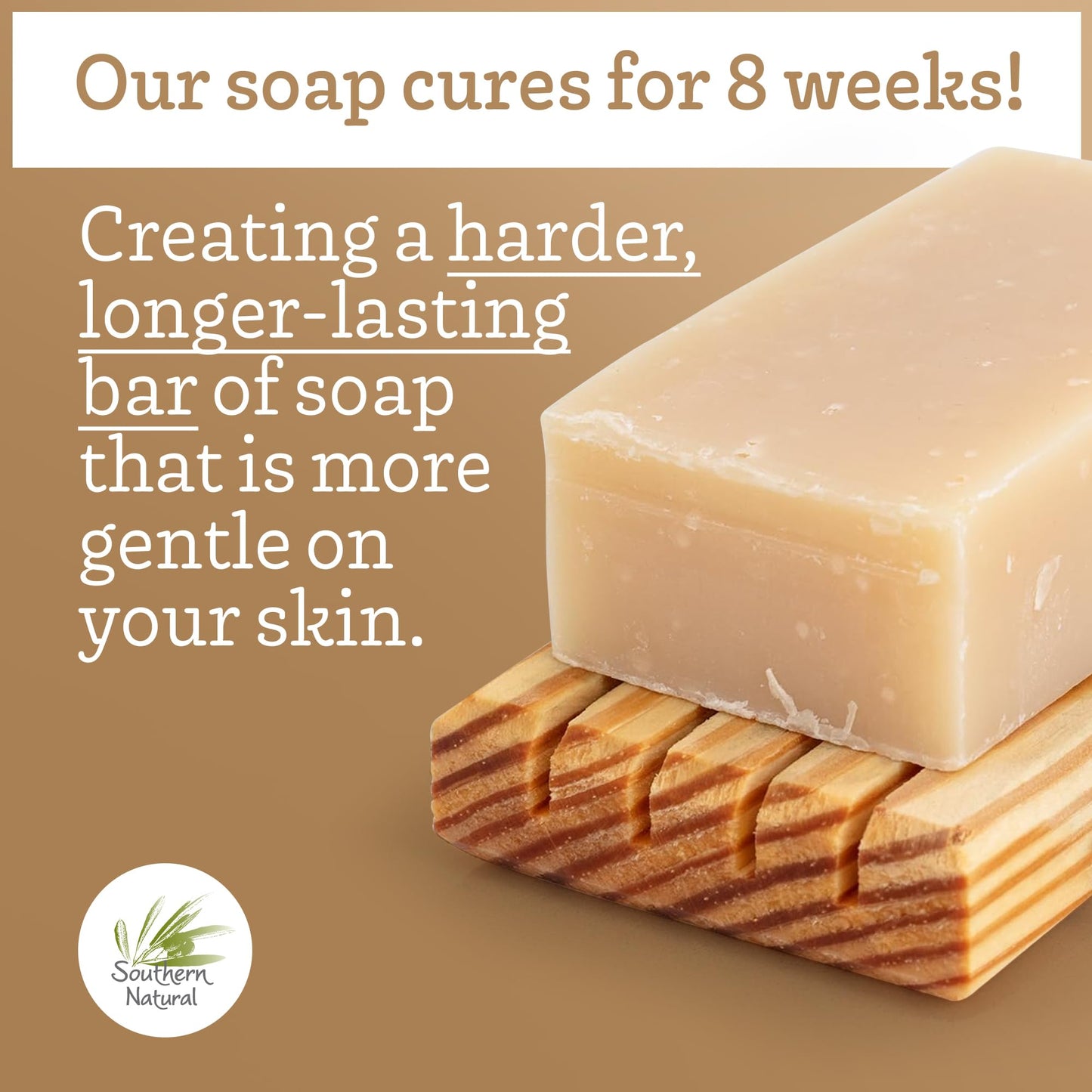 Southern Natural Goat Milk Soap Bar - Oatmeal Milk & Honey 3 Pack - For Dry Sensitive Skin. Natural, Handmade Soap For Men, Women, Kids, Face & Body