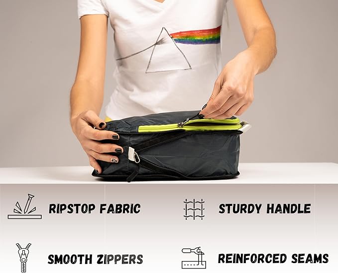 6 Set/3 Set Ultralight Compression Packing Cubes, Suitcase and Backpack Travel Organizer Bags