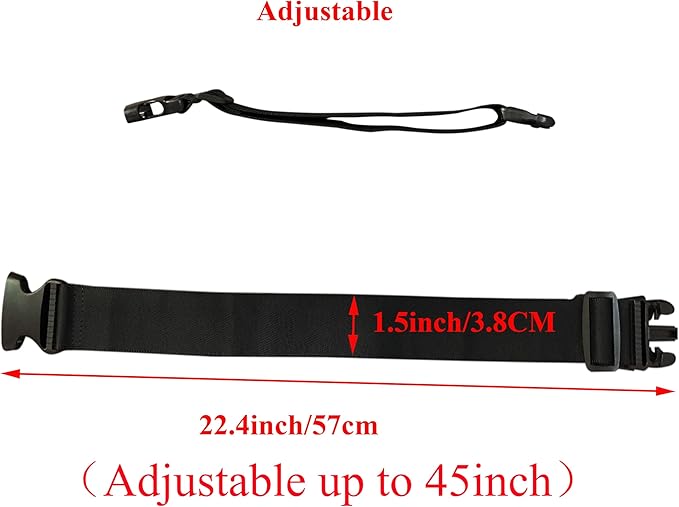 2pcs Travel Luggage Straps for Suitcases, Two Add a Bag Travel Luggage Adjustable Buckle Belt Travel Accessories Connector Attachment - Connect Your 3 luggages