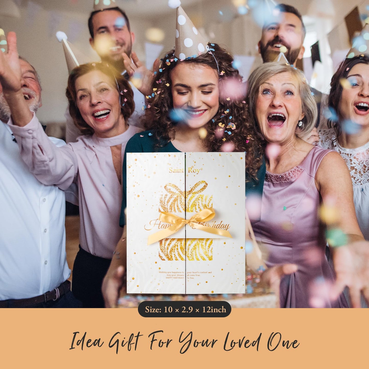 Birthday Gifts for Teens Birthday Gifts for Women Happy Birthday Surprise Box, 15pcs Luxury Spa Gifts, Gift Box for Teen Girls Unique Diy Nails Set, Luxury Birthday Presents Spa Gift for Mom Daughter