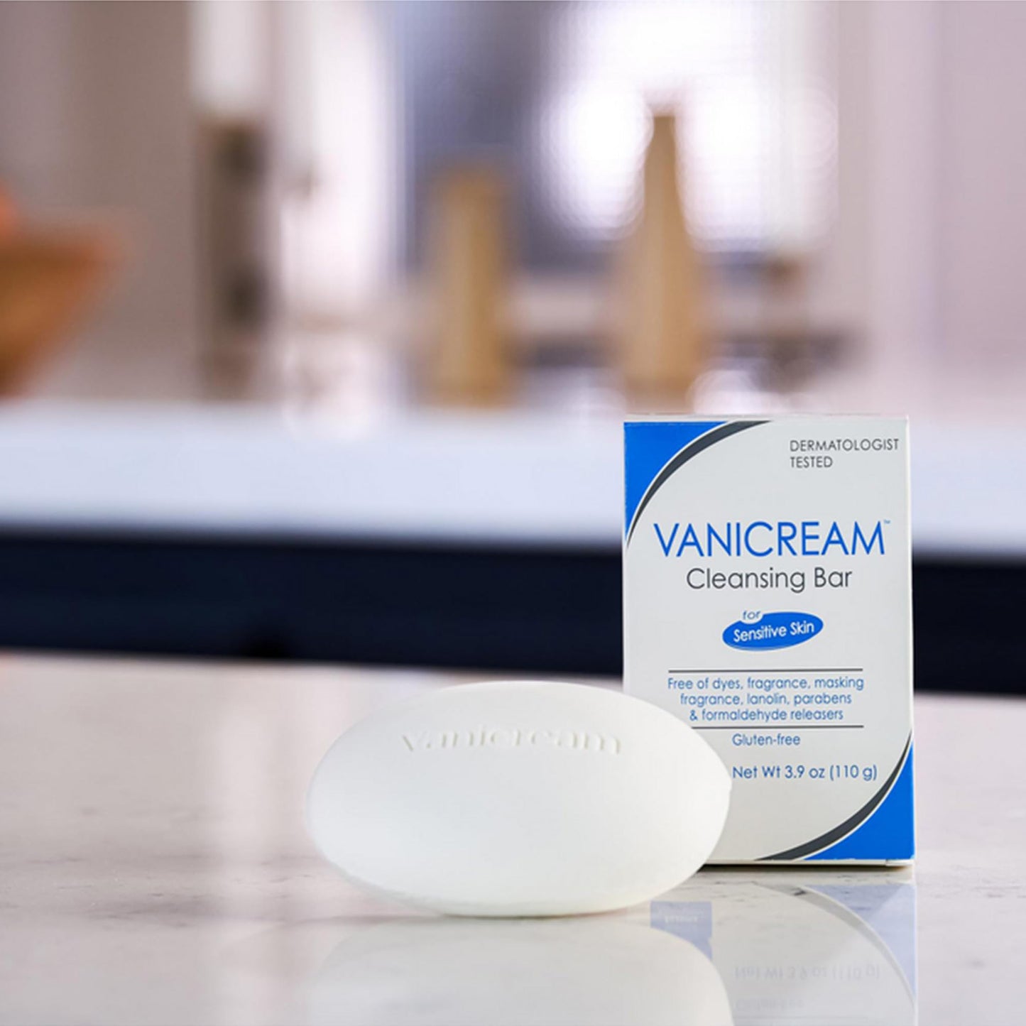 Vanicream Bundle Kit includes Vanicream Cleansing Bar (3.9 oz), Vanicream Shampoo (12 fl oz), and Vanicream Conditioner (12 fl oz)—a complete gentle skincare and haircare solution for sensitive skin.