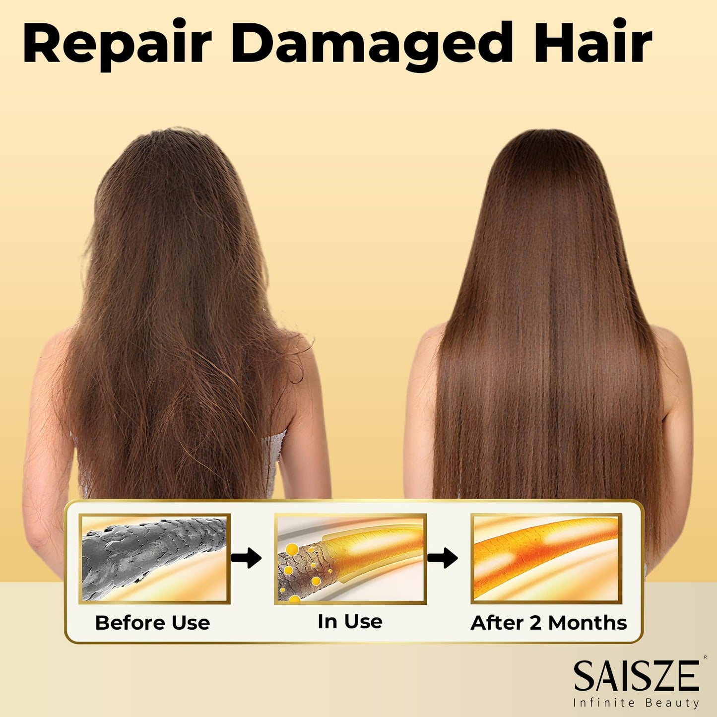 SAISZE Rice Water Shampoo Bar and Conditioner Set for Hair Soft and Strengthening, 2 Bars