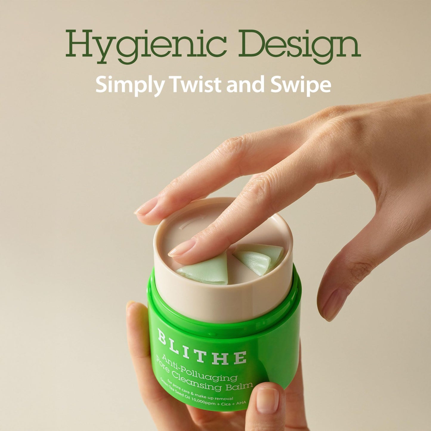 BLITHE Cleansing Balm, Pore Cleansing Makeup Remover Balm, Hygenic Design, Korean Makeup Remover