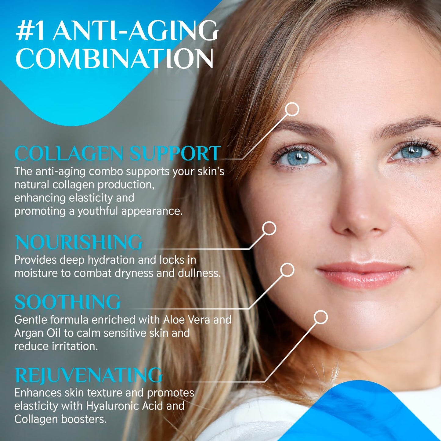 COUPLX 2-in-1 Neck Firming Cream & Face Moisturizer for Women, Anti-Aging Retinol Cream with Vitamin E & C Serum, Skin Tightening Face Lotion for Neck & Face, 2 fl oz