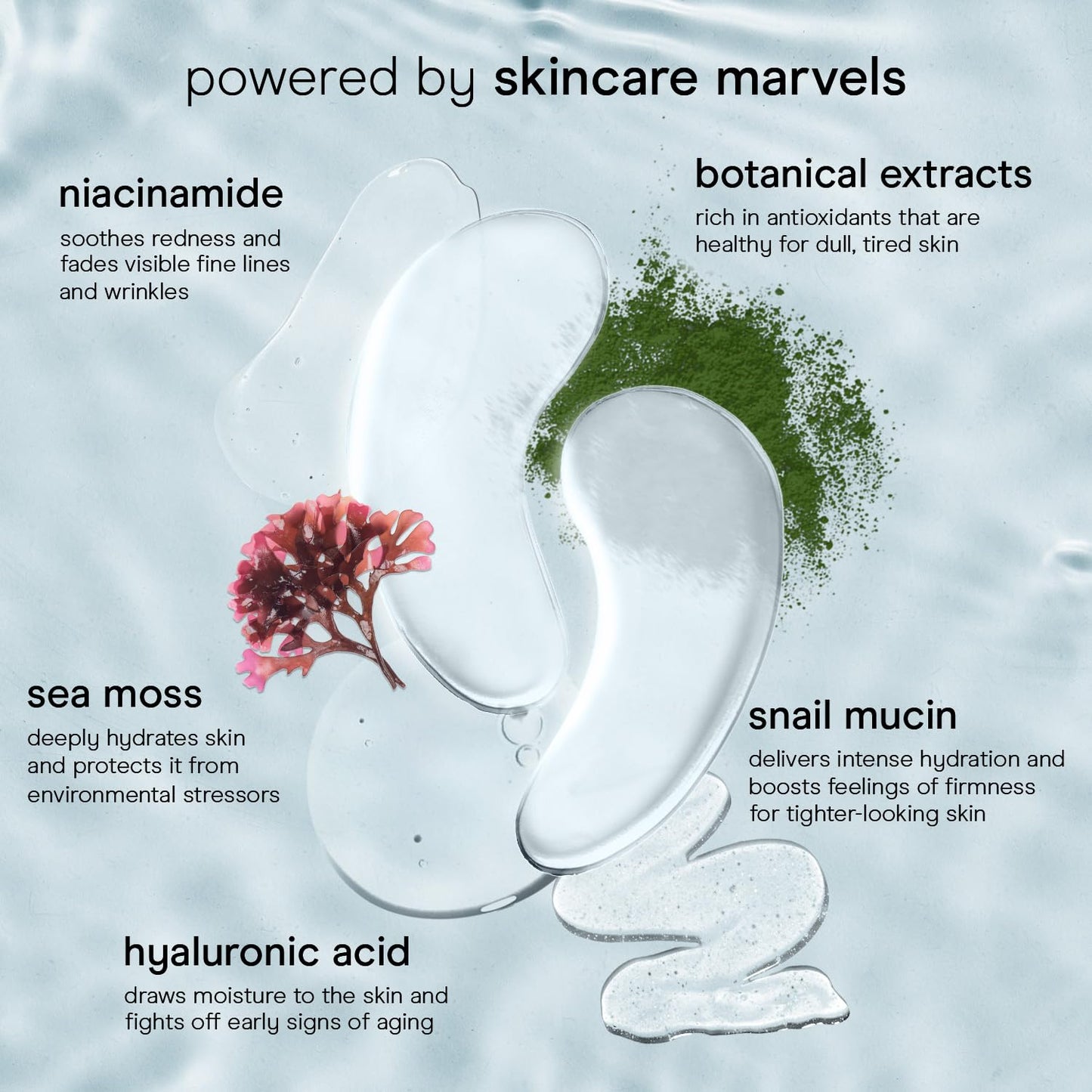 Baebody Advanced Snail Mucin Under Eye Patches for Women & Men (6 Pairs) - Under Eye Masks for Dark Circles and Puffiness - With Niacinamide - Reduce Fine Lines and Wrinkles