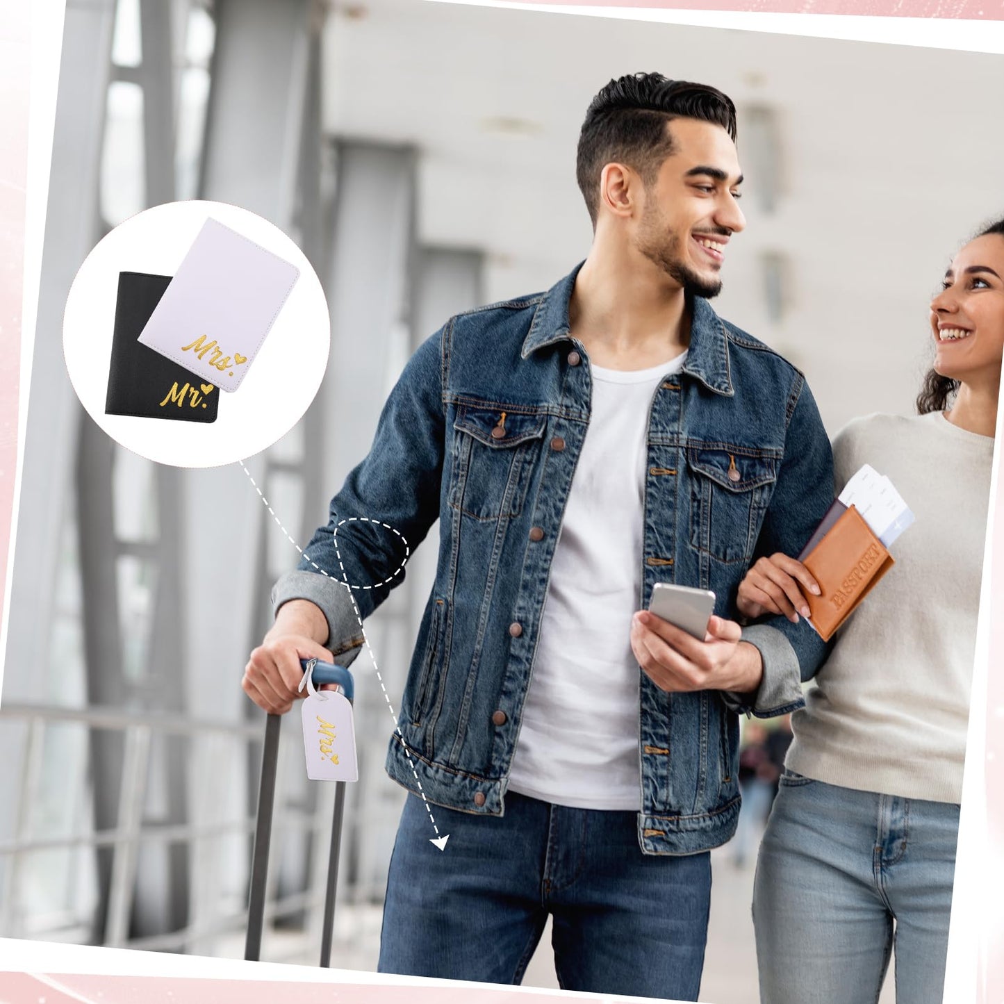 Fingertip WD 12 Pack Wedding and Engagement Gift for Couples, Bride and Groom Baseball Caps Magnetic Couple Socks for Bridal Wedding Honeymoon Trip Travel Men Women Gift